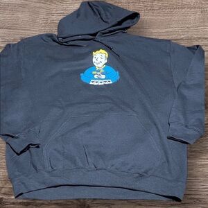 Fallout Black Graphic Hoodie Size Large